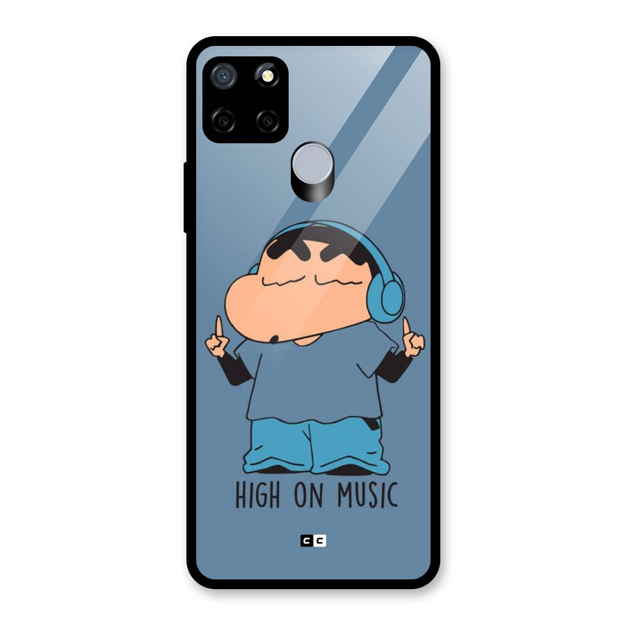High On Music Glass Back Case for Realme C12
