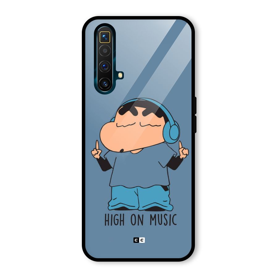 High On Music Glass Back Case for Realme X3