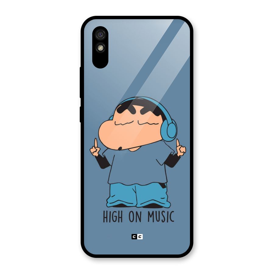 High On Music Glass Back Case for Redmi 9A
