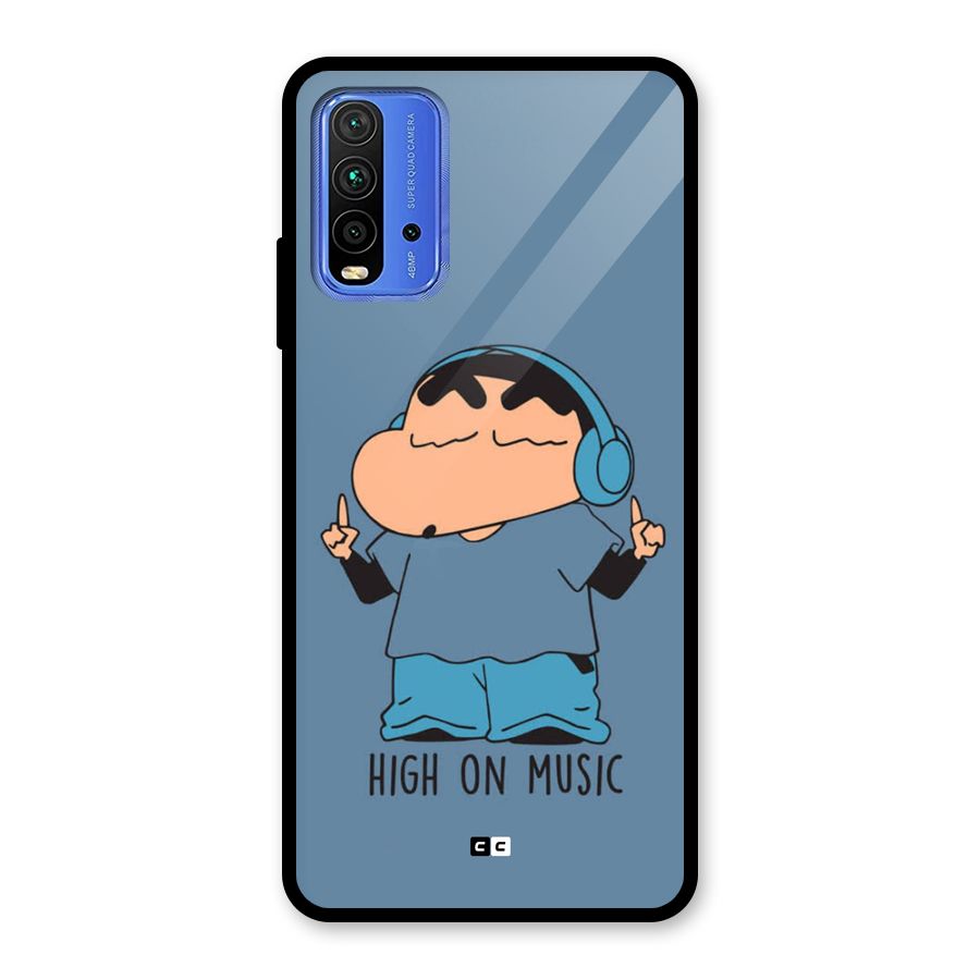 High On Music Glass Back Case for Redmi 9 Power