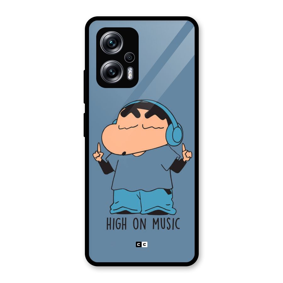 High On Music Glass Back Case for Redmi K50i