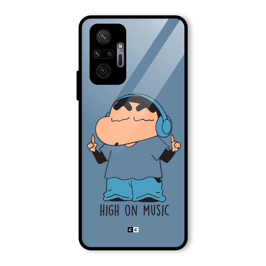 High On Music Glass Back Case for Redmi Note 10 Pro