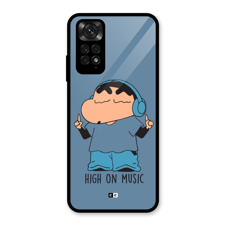 High On Music Glass Back Case for Redmi Note 11S