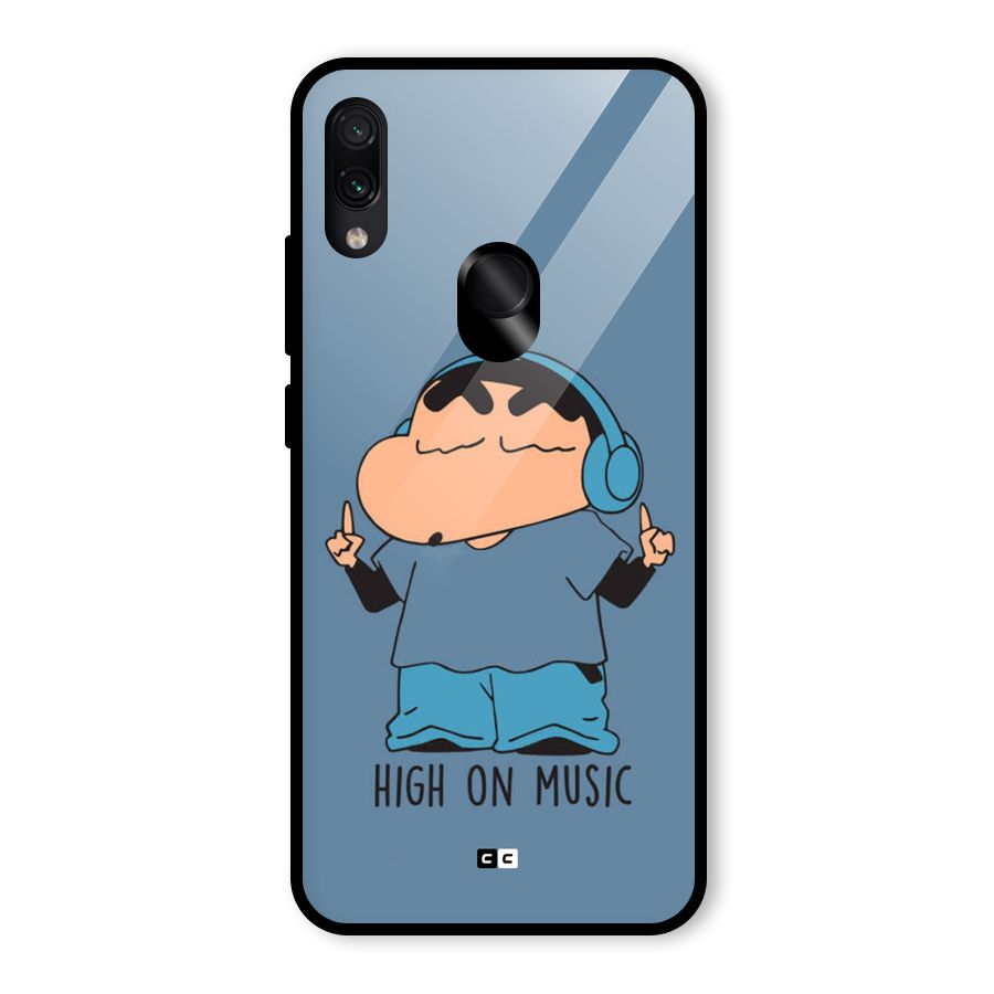 High On Music Glass Back Case for Redmi Note 7 Pro