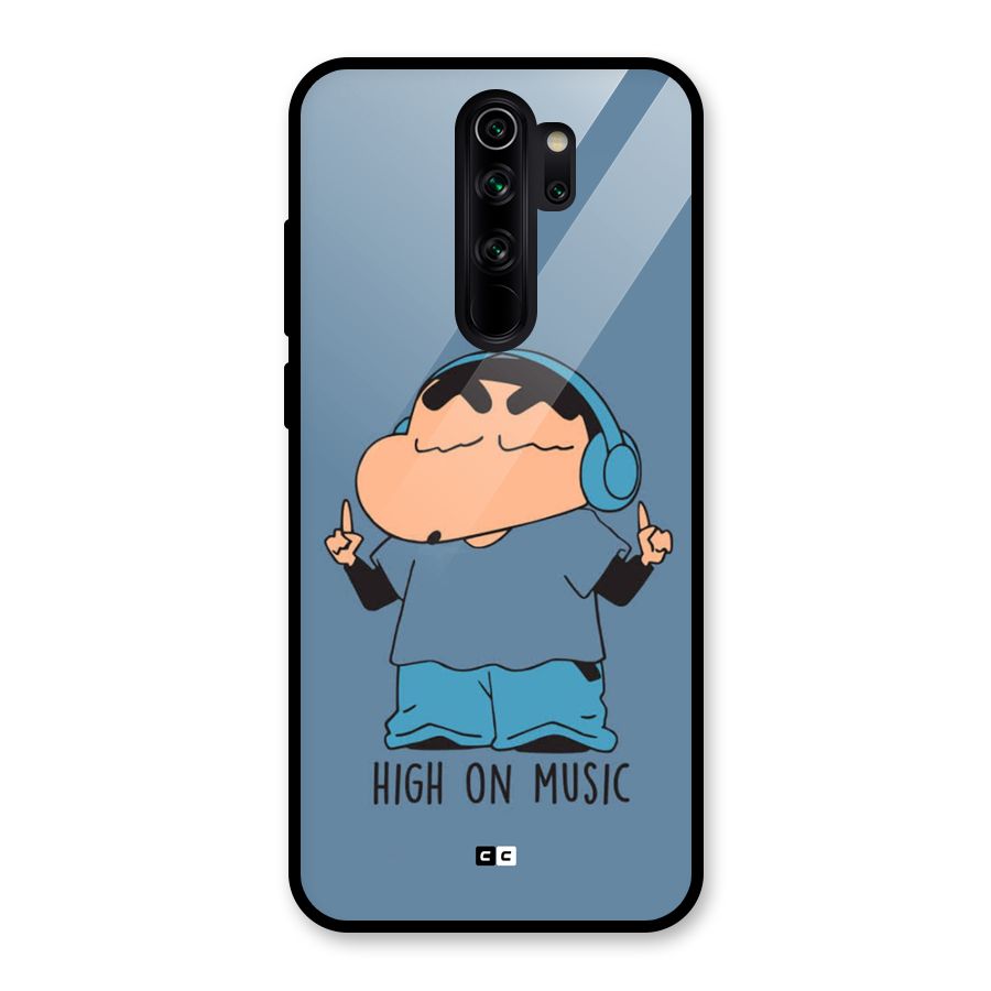 High On Music Glass Back Case for Redmi Note 8 Pro
