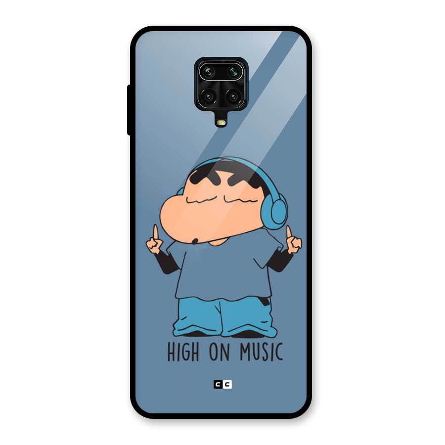 High On Music Glass Back Case for Redmi Note 9 Pro