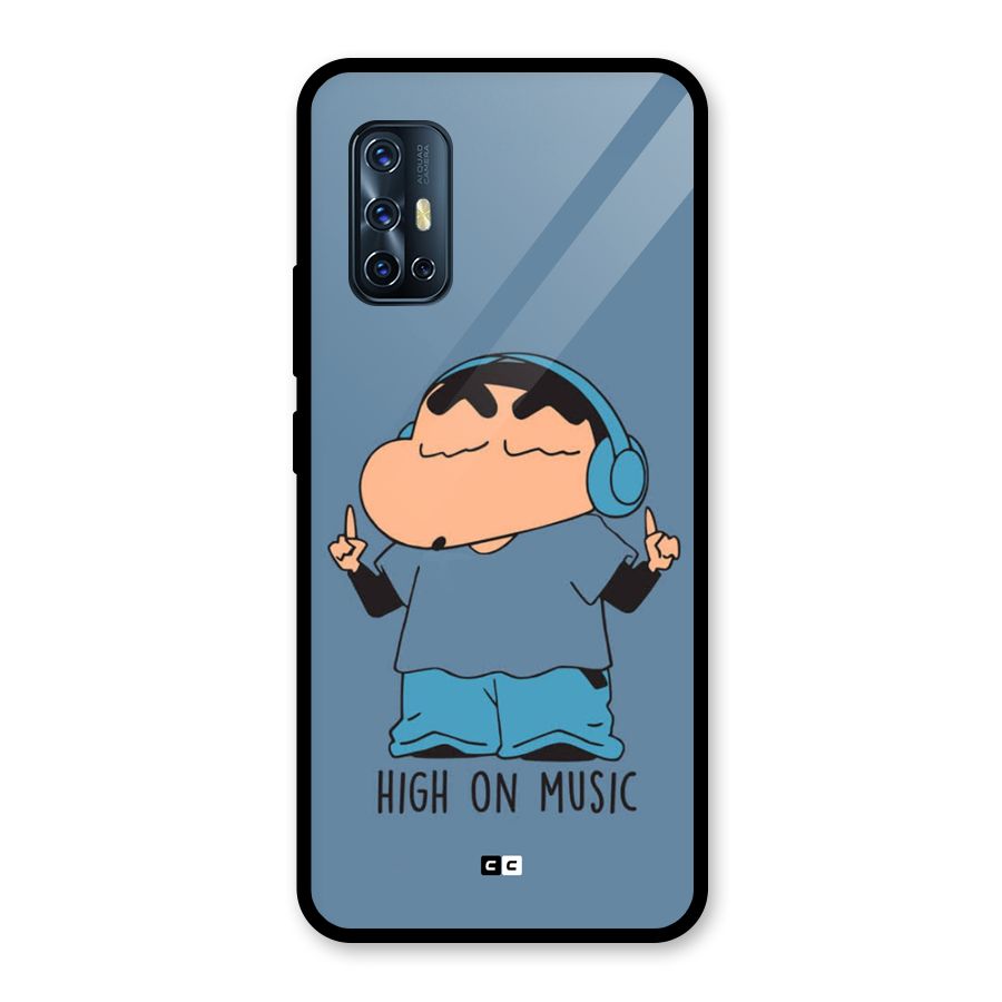 High On Music Glass Back Case for Vivo V17