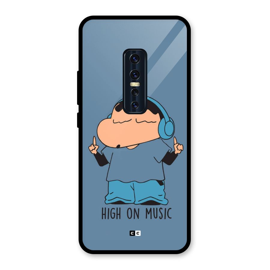 High On Music Glass Back Case for Vivo V17 Pro