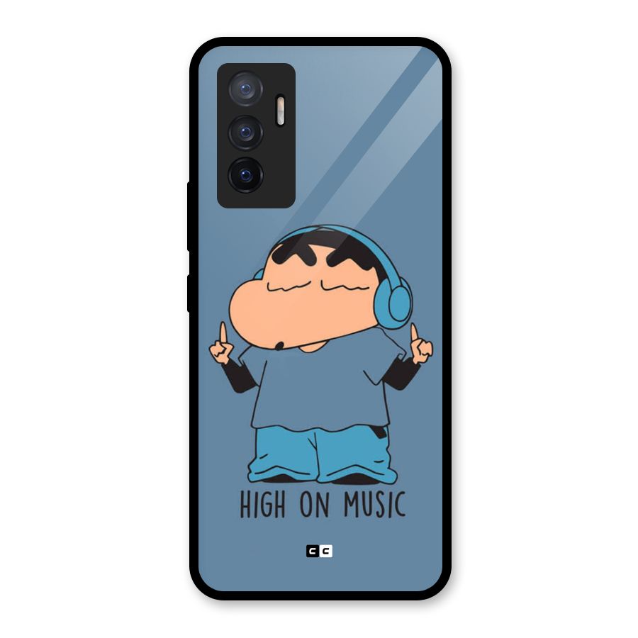 High On Music Glass Back Case for Vivo V23e