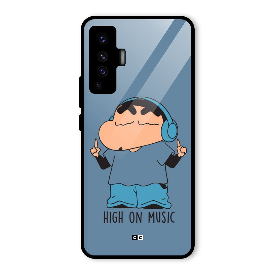 High On Music Glass Back Case for Vivo X50