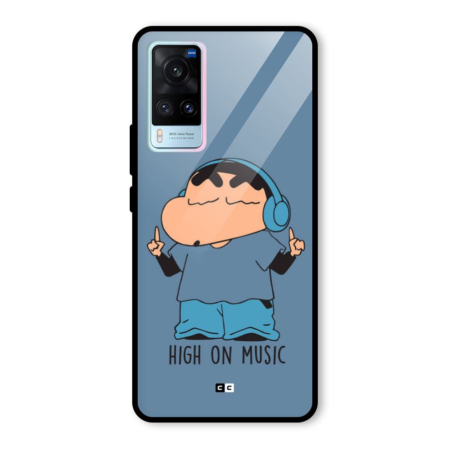 High On Music Glass Back Case for Vivo X60