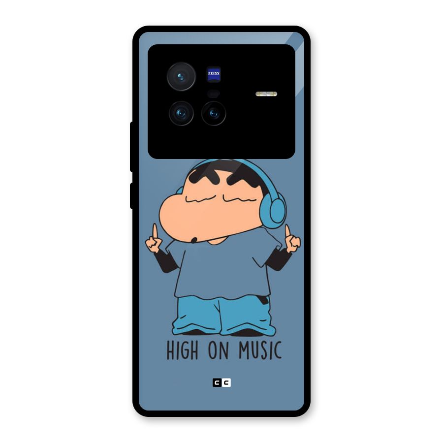 High On Music Glass Back Case for Vivo X80