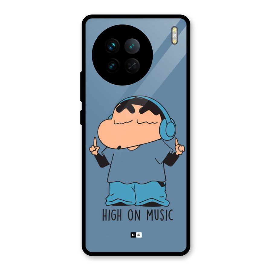 High On Music Glass Back Case for Vivo X90