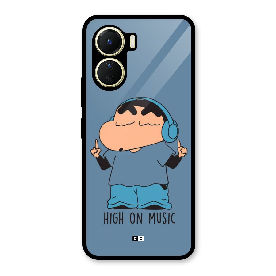 High On Music Glass Back Case for Vivo Y16