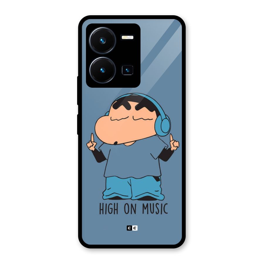 High On Music Glass Back Case for Vivo Y35