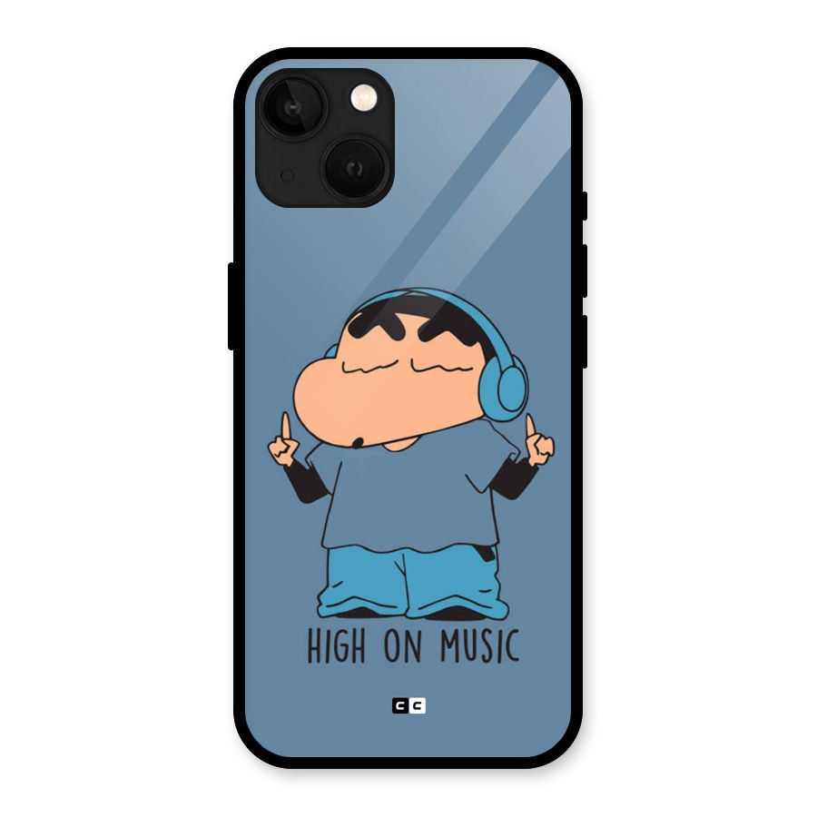 High On Music Glass Back Case for iPhone 13