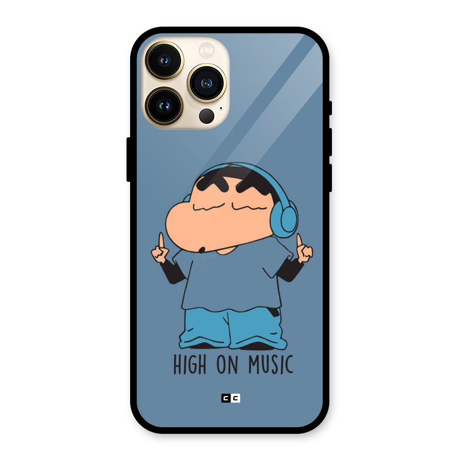 High On Music Glass Back Case for iPhone 13 Pro Max
