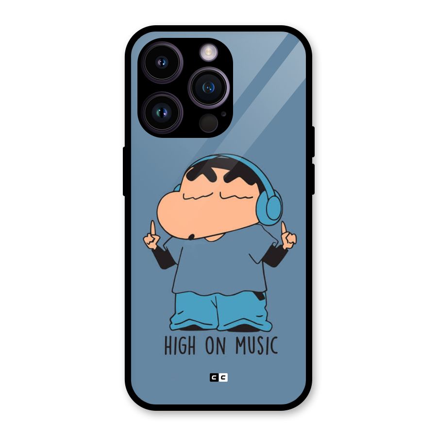 High On Music Glass Back Case for iPhone 14 Pro