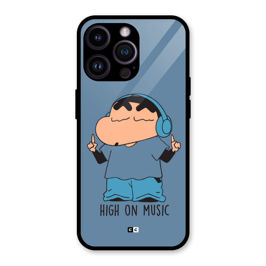 High On Music Glass Back Case for iPhone 14 Pro Max