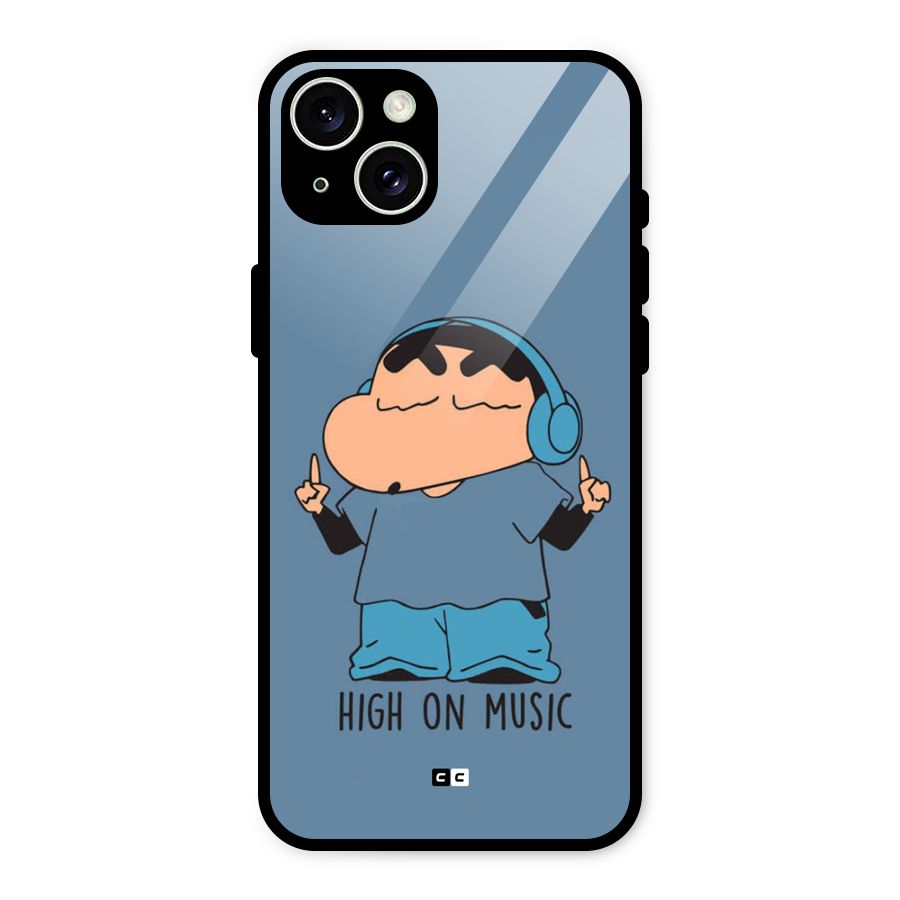 High On Music Glass Back Case for iPhone 15 Plus