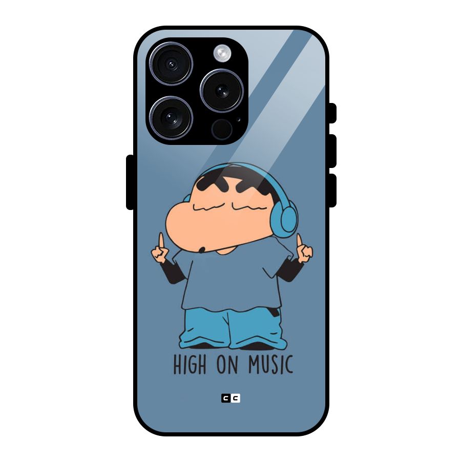 High On Music Glass Back Case for iPhone 15 Pro