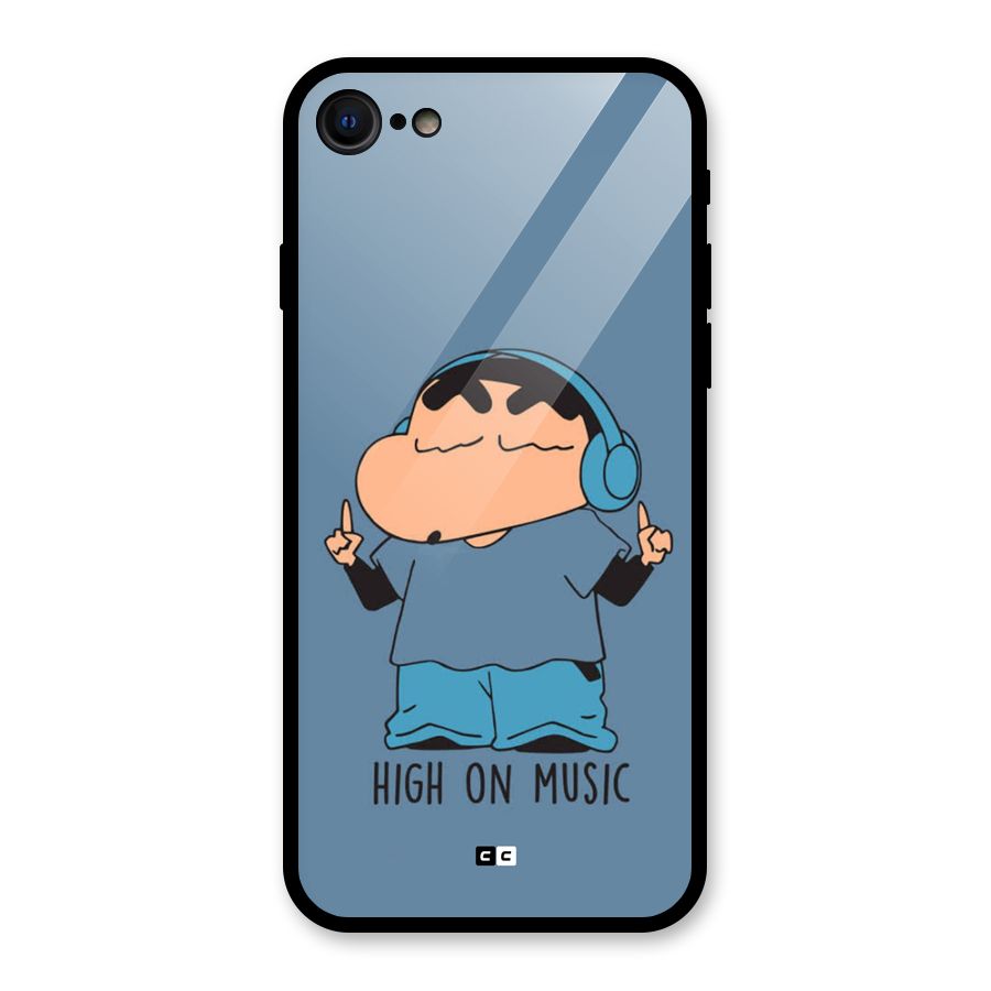 High On Music Glass Back Case for iPhone SE 2022