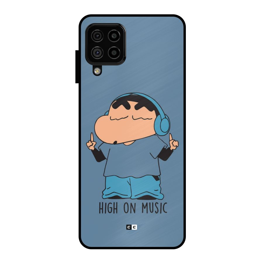 High On Music Metal Back Case for Galaxy A22 4G