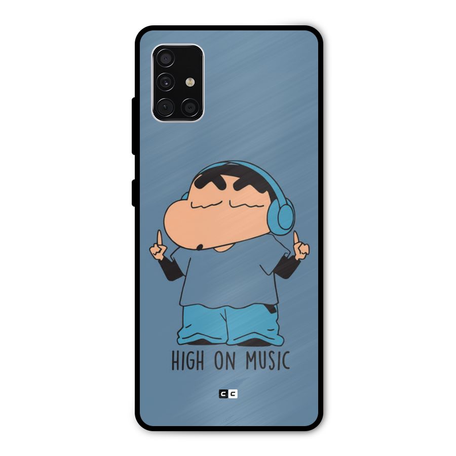 High On Music Metal Back Case for Galaxy A51