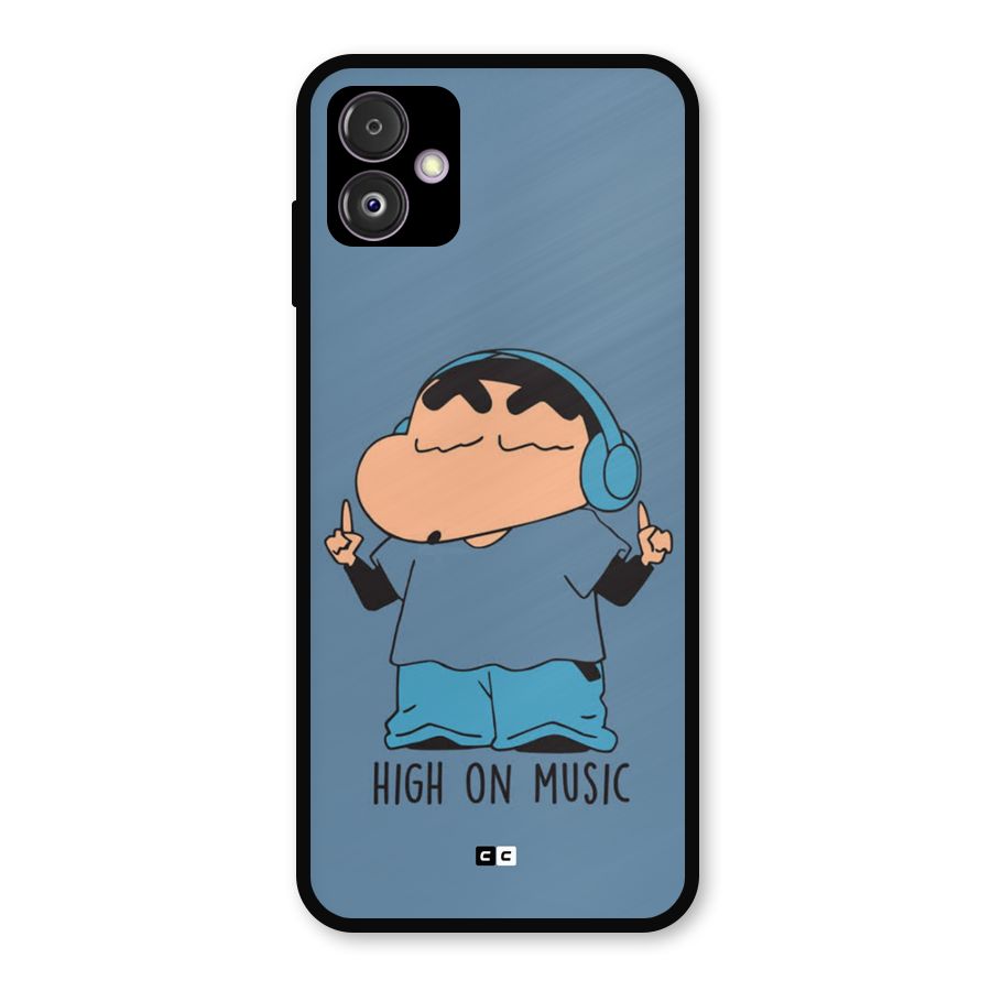 High On Music Metal Back Case for Galaxy F14