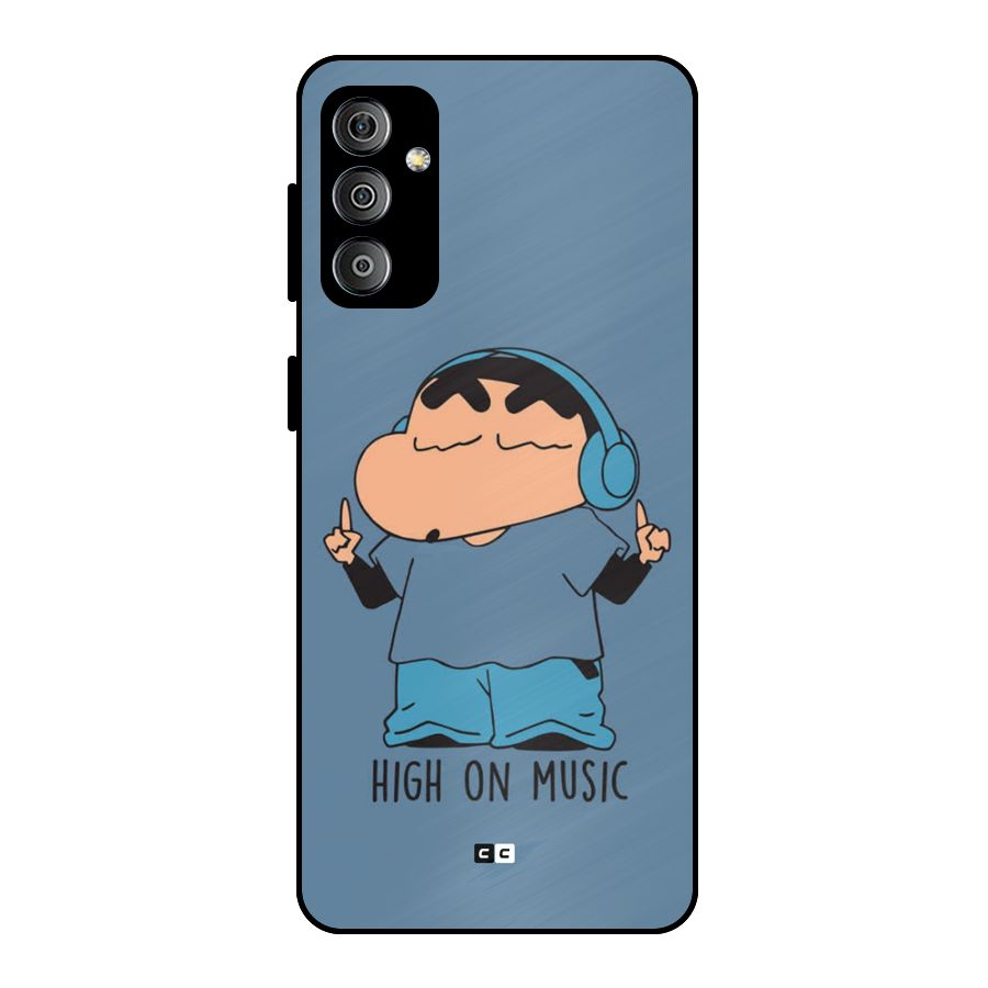 High On Music Metal Back Case for Galaxy F23