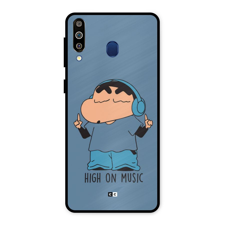 High On Music Metal Back Case for Galaxy M30