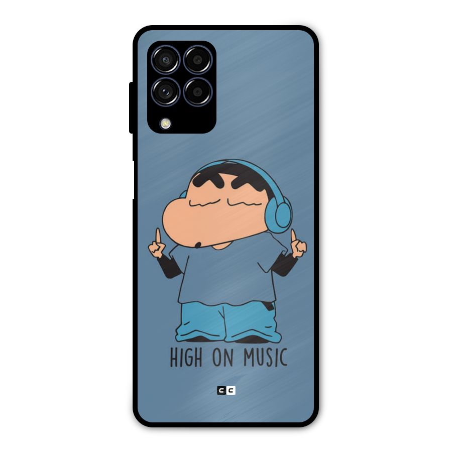 High On Music Metal Back Case for Galaxy M53 5G