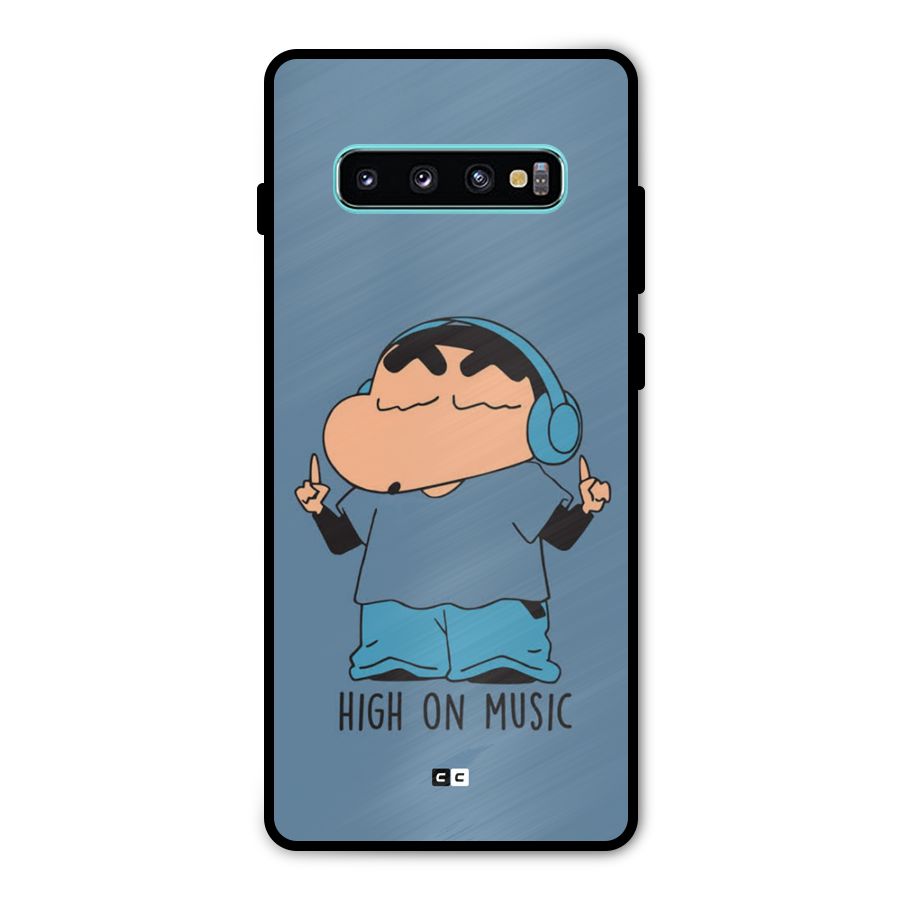 High On Music Metal Back Case for Galaxy S10 Plus