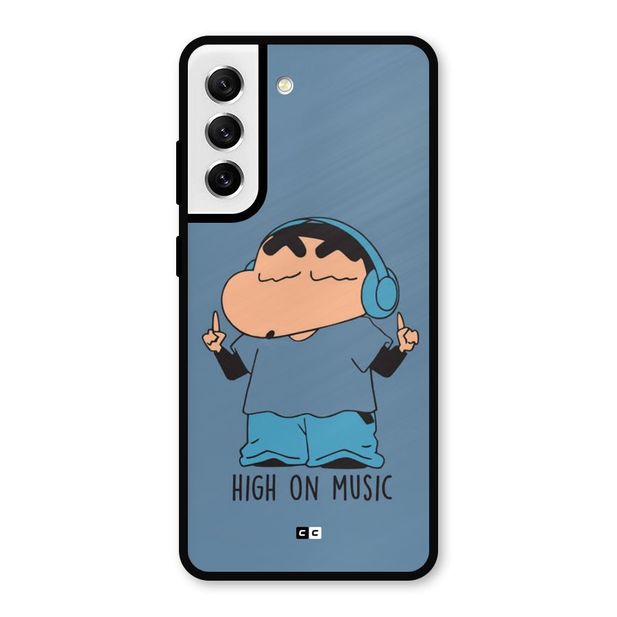 High On Music Metal Back Case for Galaxy S21 FE 5G