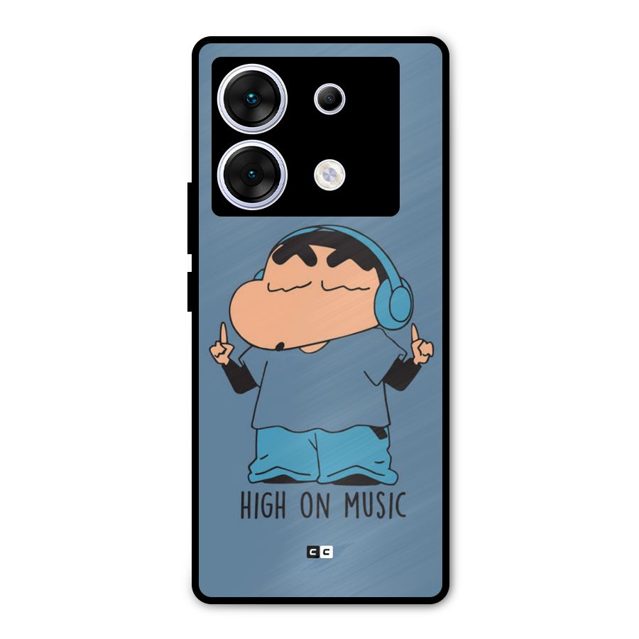 High On Music Metal Back Case for Infinix Zero 30 5G