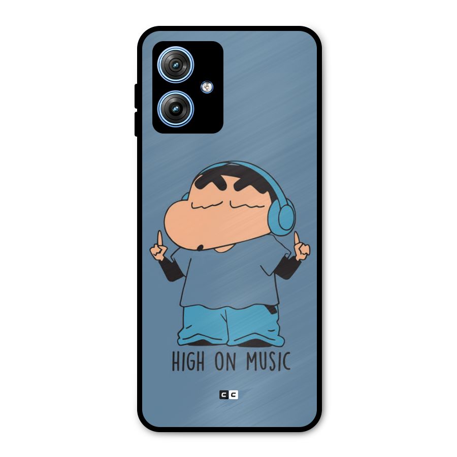 High On Music Metal Back Case for Moto G54