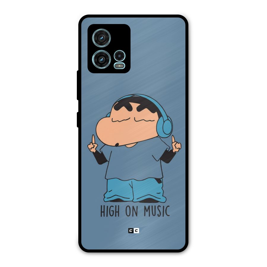 High On Music Metal Back Case for Moto G72