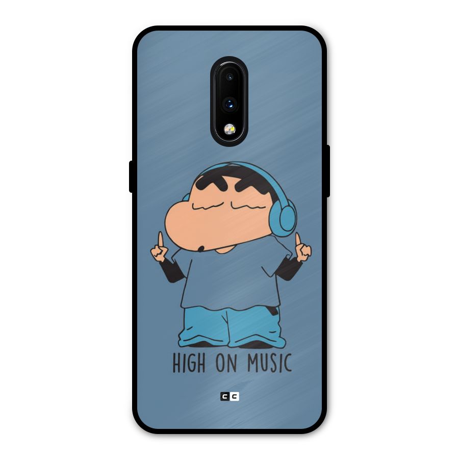 High On Music Metal Back Case for OnePlus 7
