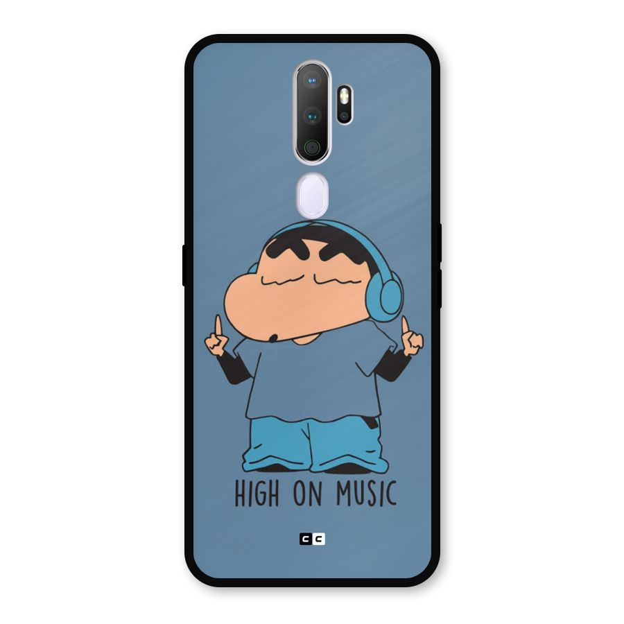 High On Music Metal Back Case for Oppo A9 (2020)