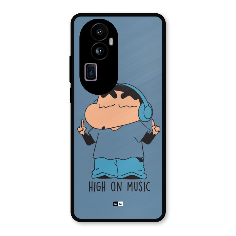 High On Music Metal Back Case for Oppo Reno10 Pro Plus
