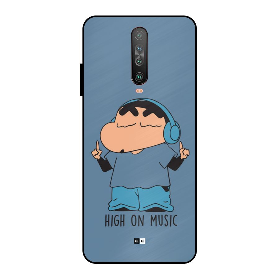 High On Music Metal Back Case for Poco X2