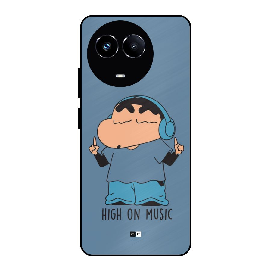 High On Music Metal Back Case for Realme 11 5G