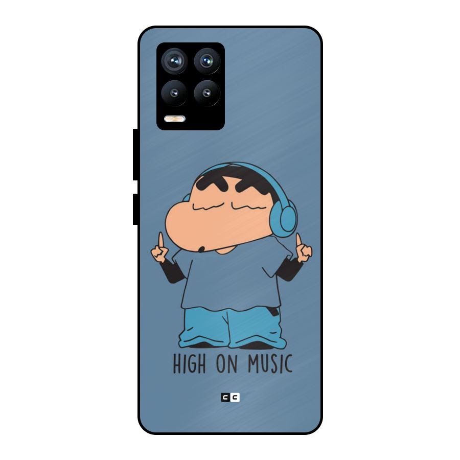 High On Music Metal Back Case for Realme 8 Pro