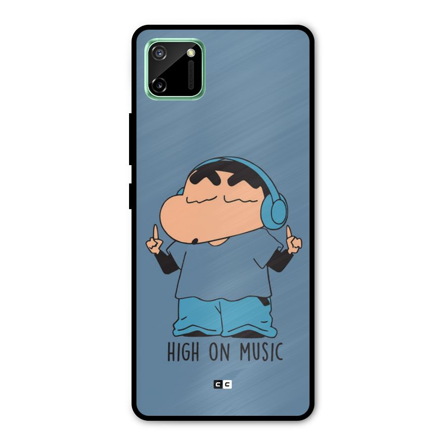 High On Music Metal Back Case for Realme C11