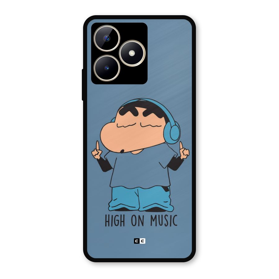 High On Music Metal Back Case for Realme C53