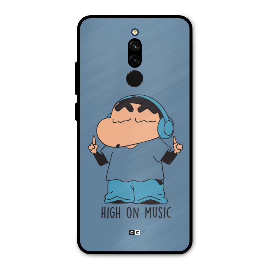 High On Music Metal Back Case for Redmi 8