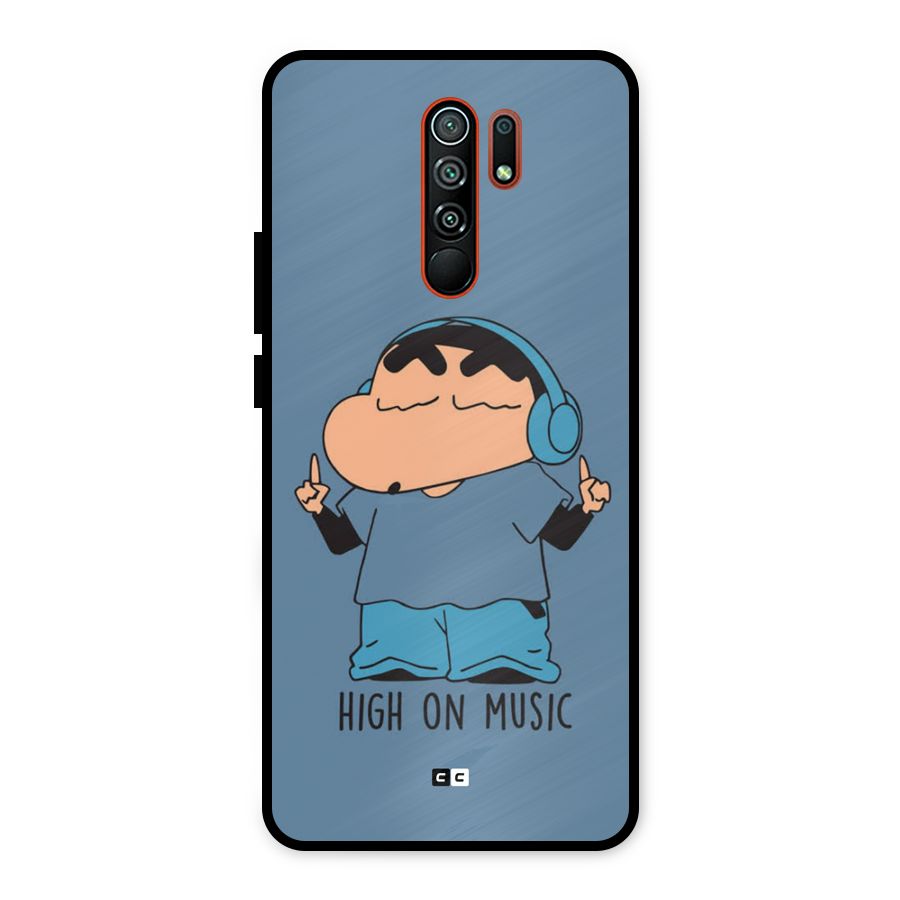 High On Music Metal Back Case for Redmi 9 Prime