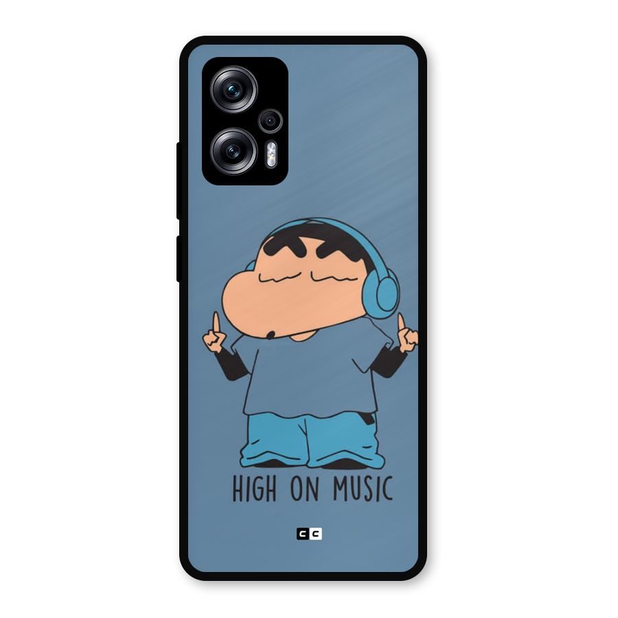 High On Music Metal Back Case for Redmi K50i