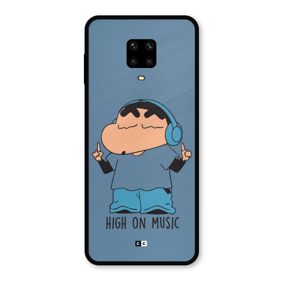High On Music Metal Back Case for Redmi Note 10 Lite