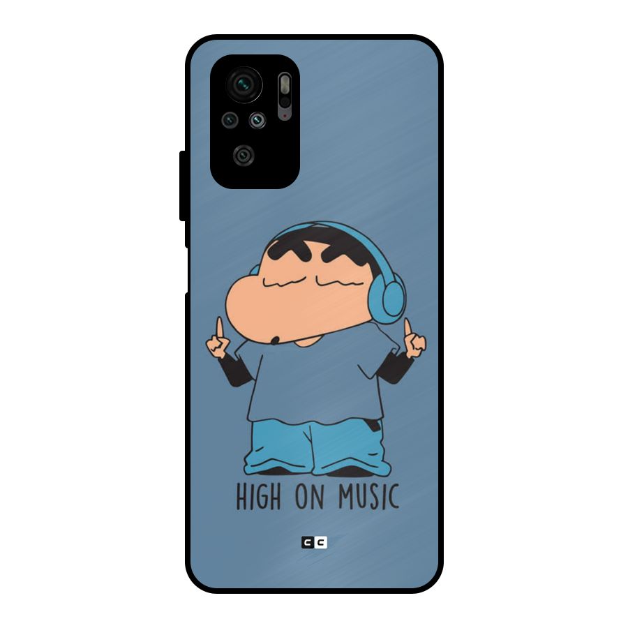 High On Music Metal Back Case for Redmi Note 11 SE